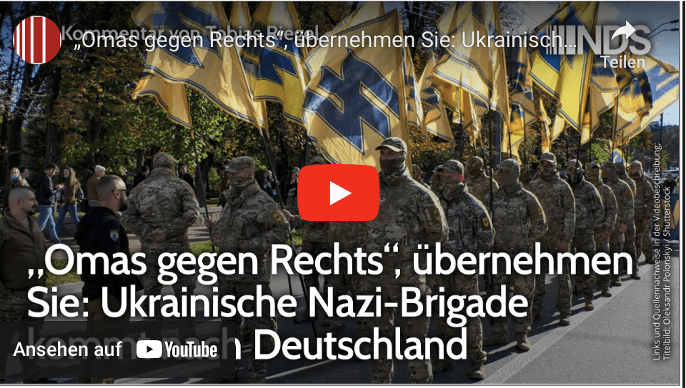 „Omas gegen Rechts“, übernehmen Sie: Ukrainische Nazi-Brigade kommt nach Deutschland | Tobias Riegel