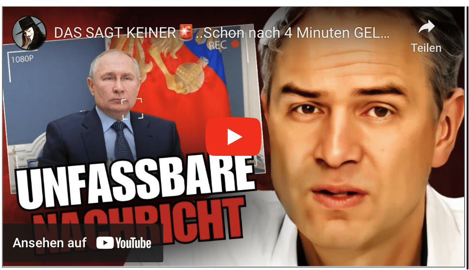 DAS SAGT KEINER……Schon nach 4 Minuten GELÖSCHT!