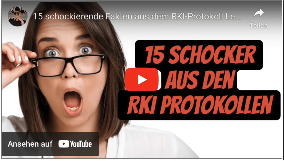 15 schockierende Fakten aus dem RKI-Protokoll Leak!