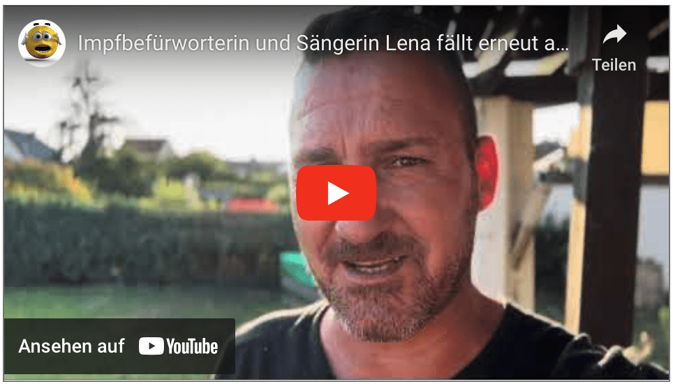 Impfbefürworterin und Sängerin Lena fällt erneut ausEx Polizist pfeift Lied! Viel Glück