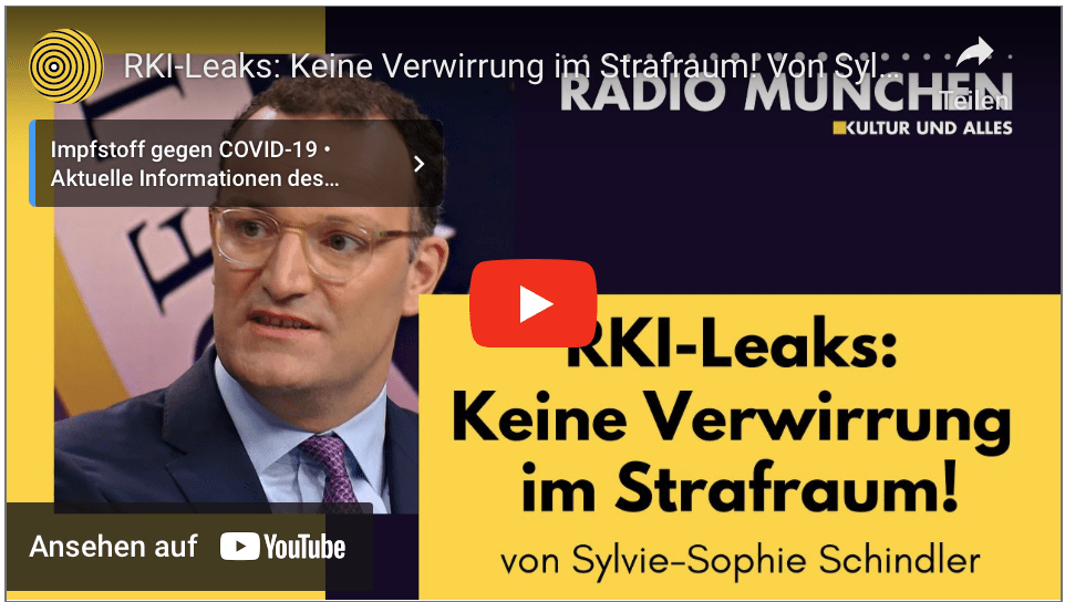 RKI-Leaks: Keine Verwirrung im Strafraum! Von Sylvie-Sophie Schindler