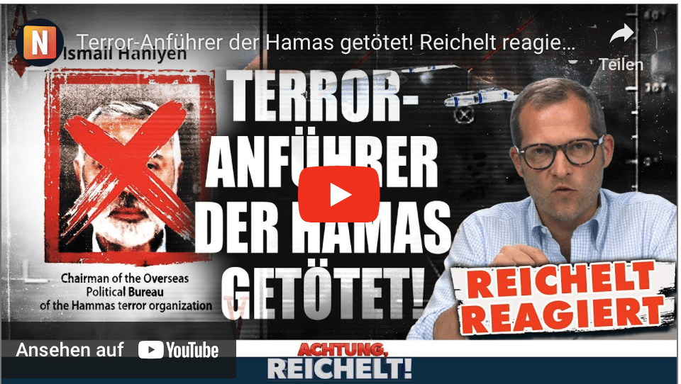 Terror-Anführer der Hamas getötet! Reichelt reagiert!