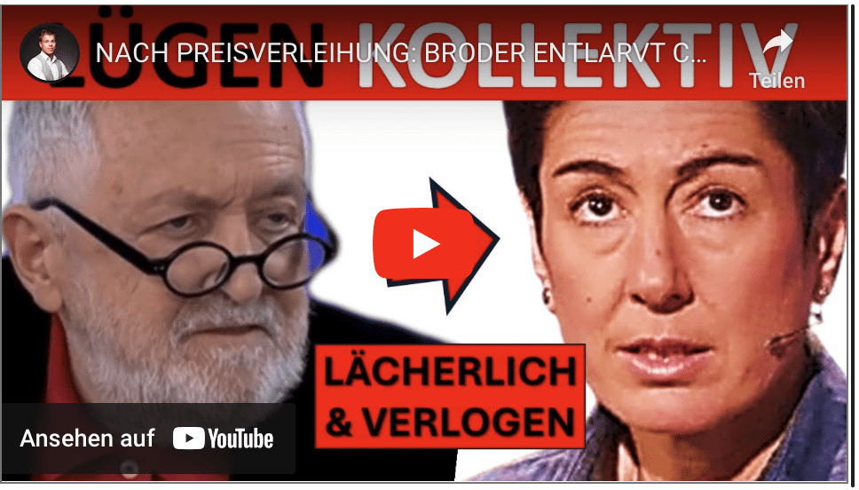 NACH PREISVERLEIHUNG: BRODER ENTLARVT CORRECTIV UND ÖRRR