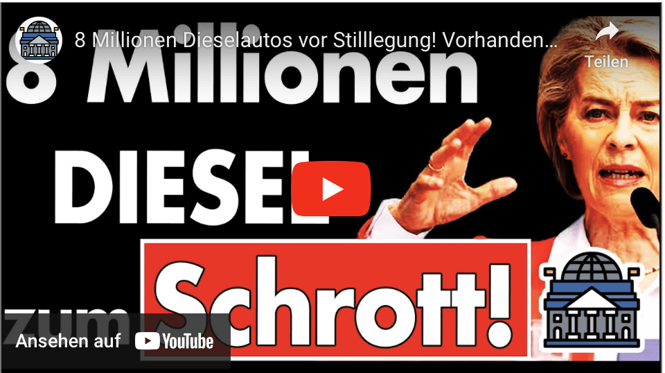 8 Millionen Dieselautos vor Stilllegung! Vorhandene Zulassungen für EURO 5 und EURO 6 in Gefahr!