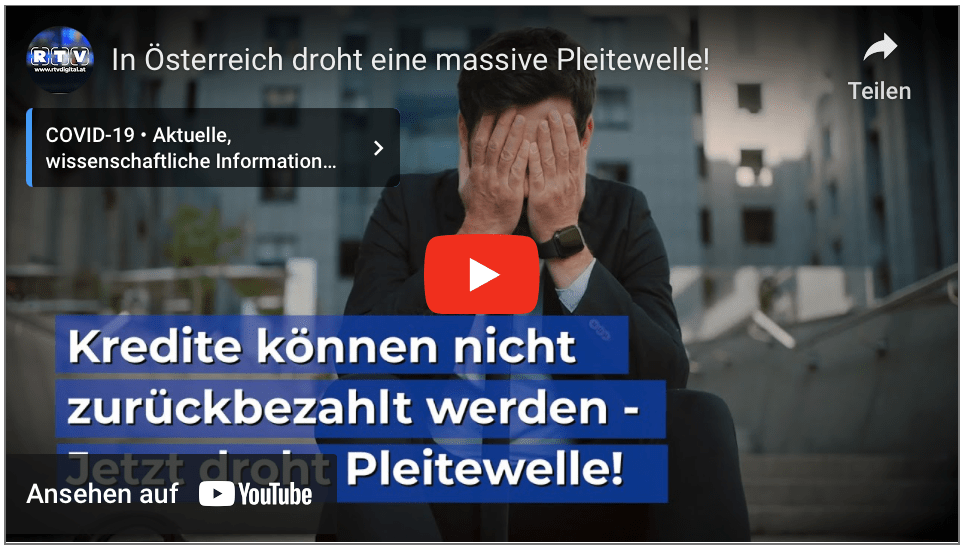 In Österreich droht eine massive Pleitewelle!