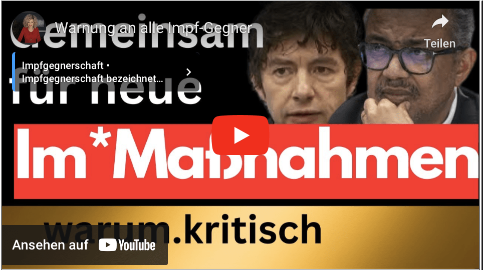 Warnung an alle Impf-Gegner!