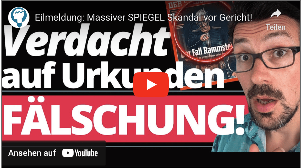 Eilmeldung: Massiver SPIEGEL Skandal vor Gericht!