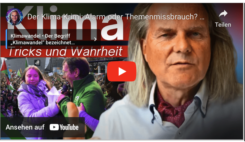 Der Klima-Krimi: Alarm oder Themenmissbrauch? Welt Chefreporter Bojanowski, TEIL1