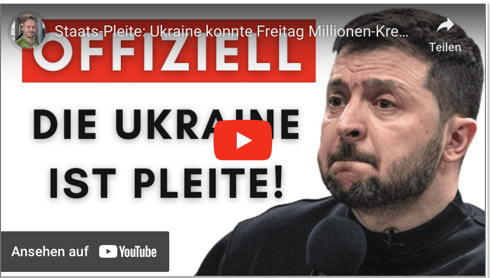 Staats-Pleite: Ukraine konnte Freitag Millionen-Kredit nicht bezahlen!