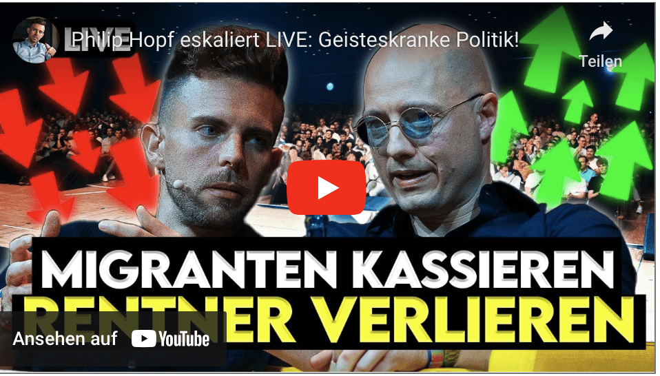 Philip Hopf eskaliert LIVE: Geisteskranke Politik!