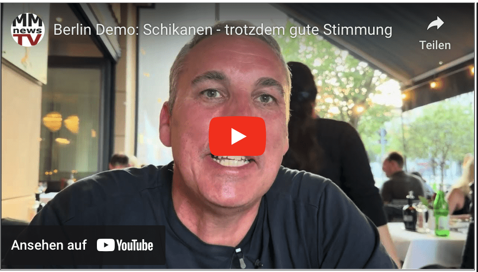 Berlin Demo: Schikanen – trotzdem gute Stimmung