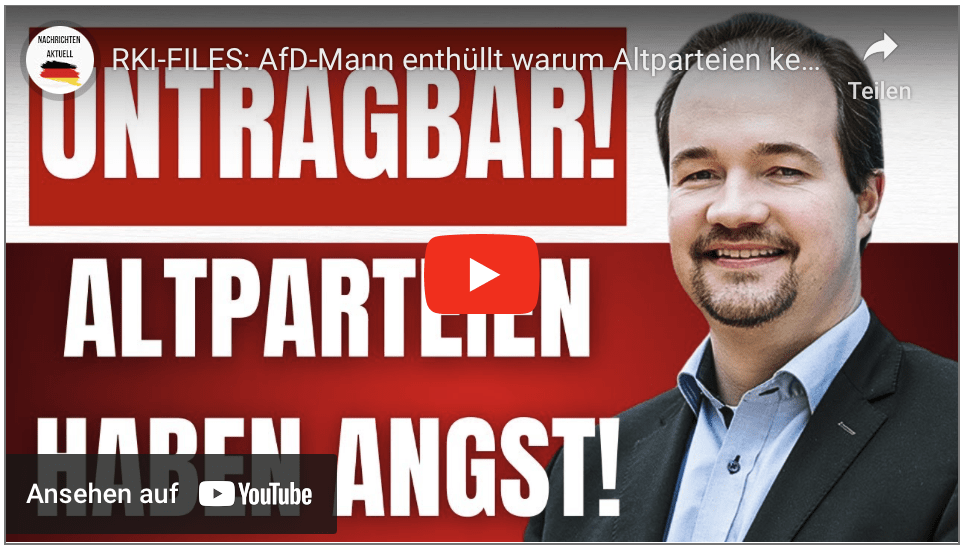 RKI-FILES: AfD-Mann enthüllt warum Altparteien keine Aufarbeitung wollen!