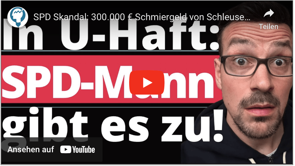 SPD Skandal: 300.000 € Schmiergeld von Schleuserbande akzeptiert!!!