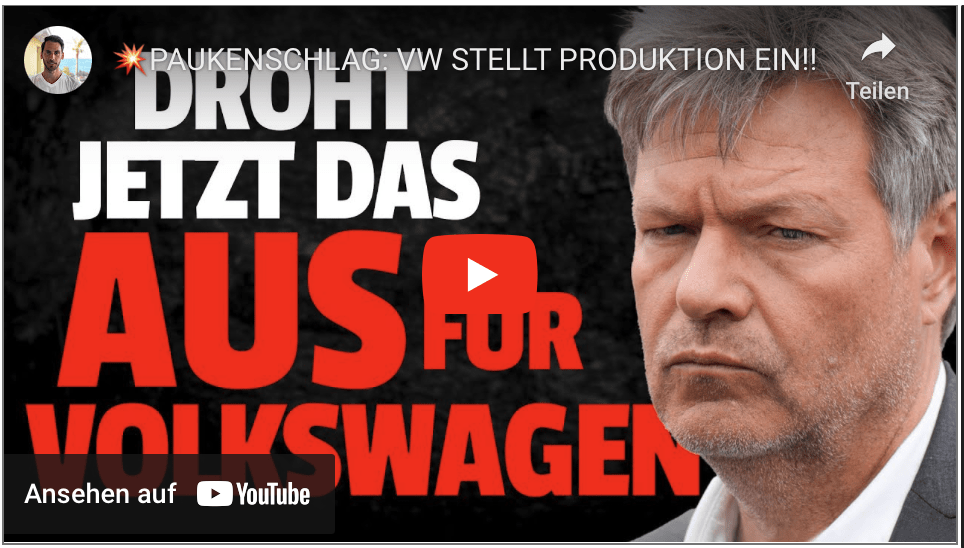 PAUKENSCHLAG: VW STELLT PRODUKTION EIN!!