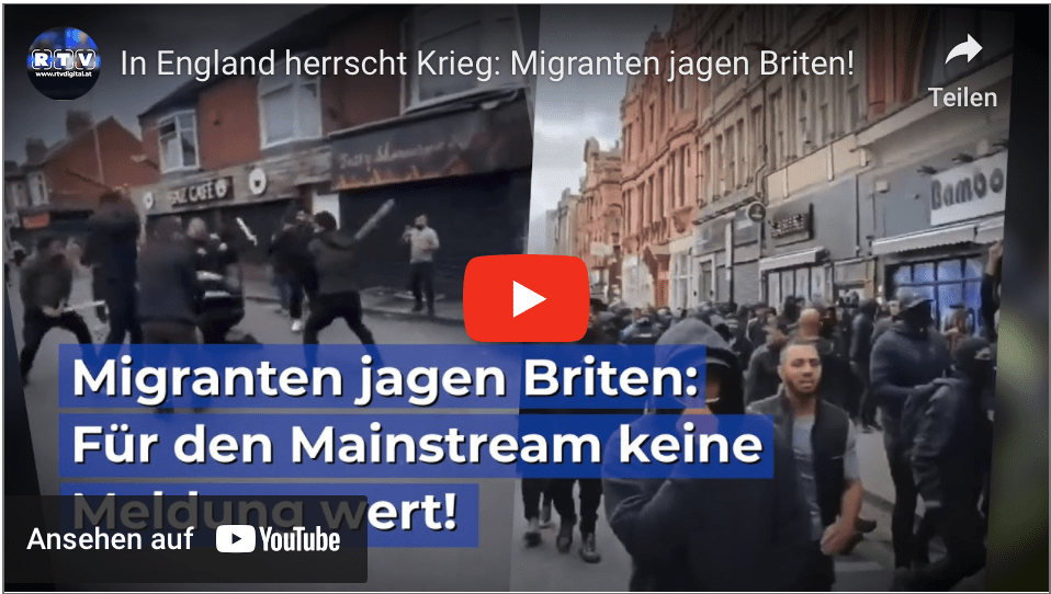 In England herrscht Krieg: Migranten jagen Briten!