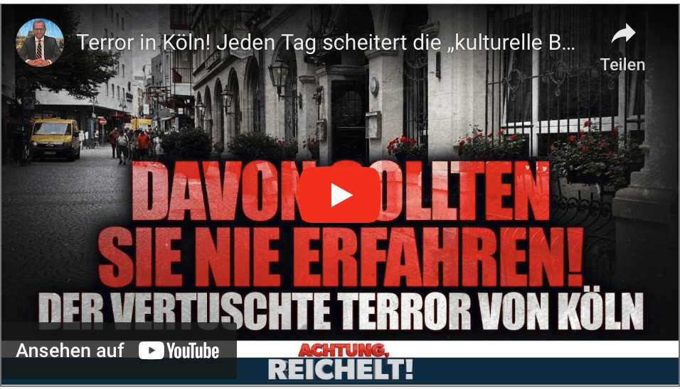 Terroranschlag in Köln! Jeden Tag scheitert die „kulturelle Bereicherung“!