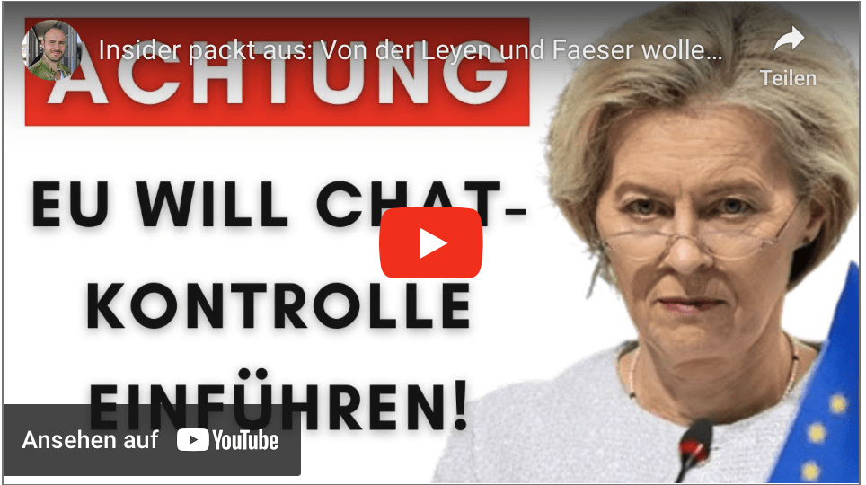 Insider packt aus: Von der Leyen und Faeser wollen ALLE unsere Chats lesen!
