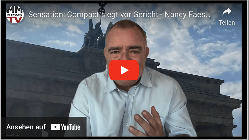Sensation: Compact siegt vor Gericht – Nancy Faeser Rücktritt?