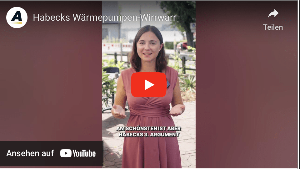 Habecks Wärmepumpen-Wirrwarr!