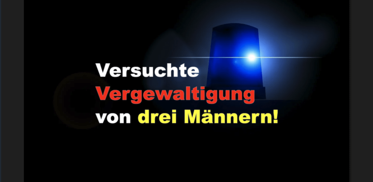 Frankfurt – Nordend: Versuchte Vergewaltigung von drei Männern!