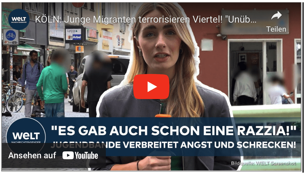 KÖLN: Junge Migranten terrorisieren Viertel! „Unübertrieben sehr dramatisch!“ Raub, Drogen, Gewalt!