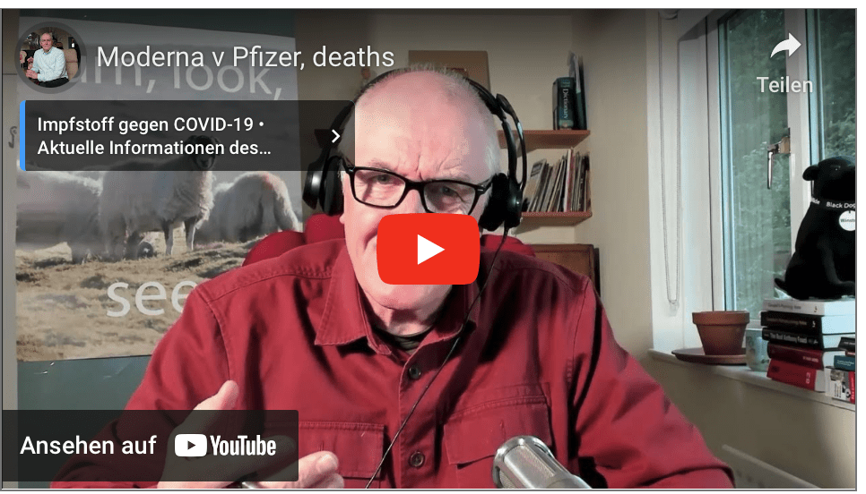 Moderna v Pfizer, deaths