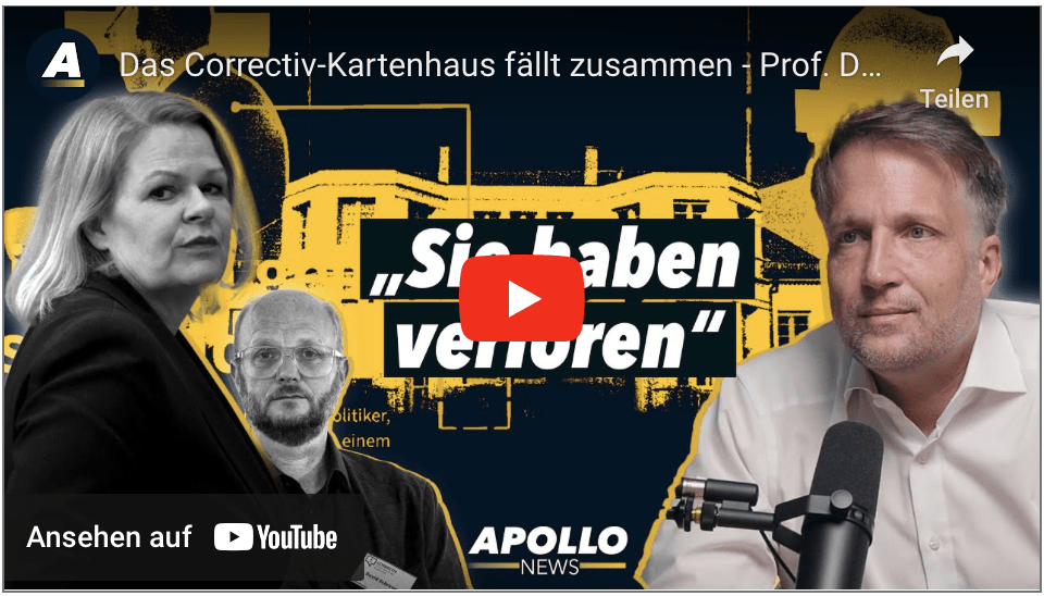 Das Correctiv-Kartenhaus fällt zusammen – Prof. Dr. Ralf Höcker im Apollo News-Gespräch