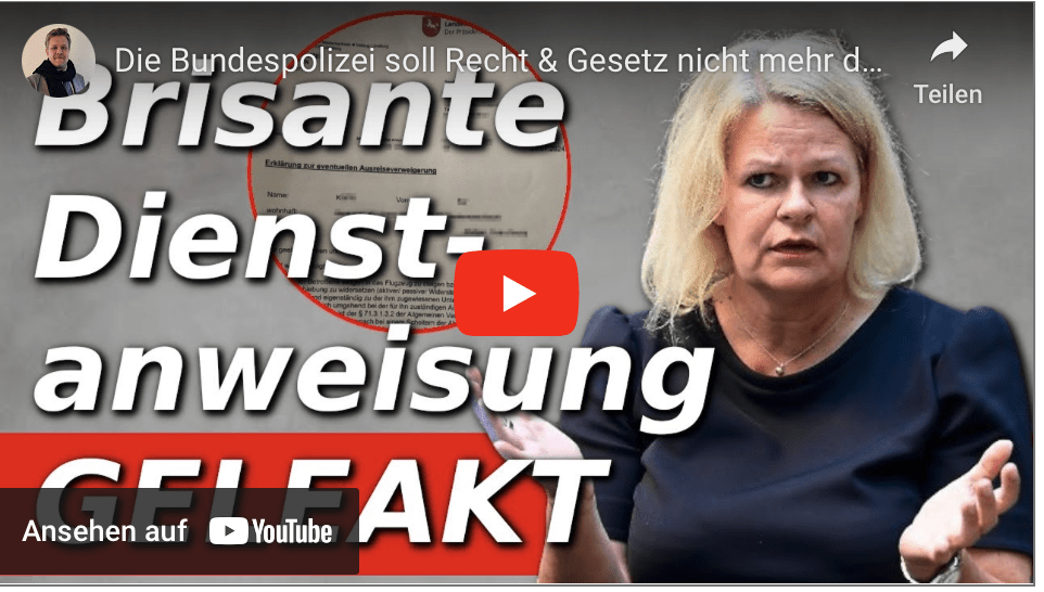 Die Bundespolizei soll Recht & Gesetz nicht mehr durchsetzen