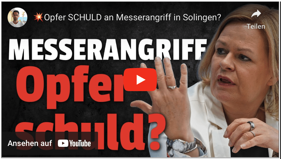 Opfer SCHULD an Messerangriff in Solingen?