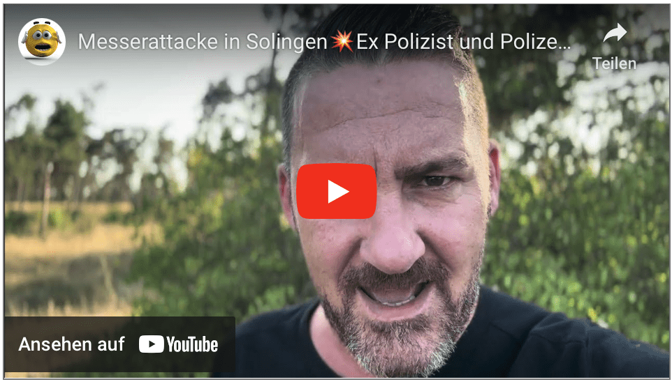 Messerattacke in Solingen Ex Polizist und Polizeitrainer sagt, was jetzt passieren muss!