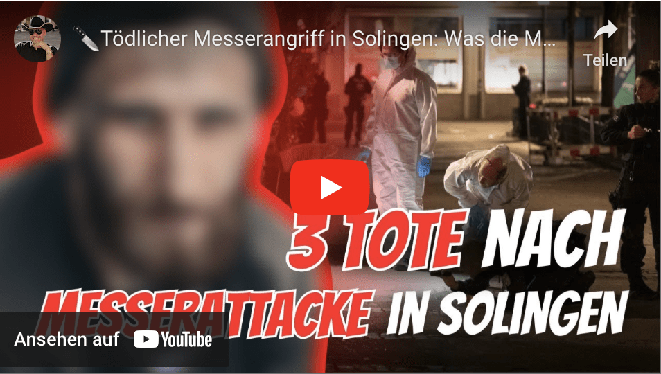 Tödlicher Messerangriff in Solingen: Was die Medien verbergen wollen! #solingen