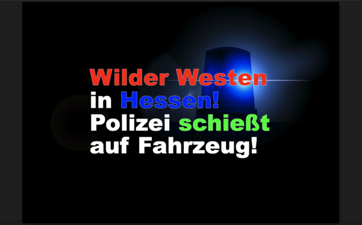 Groß-Gerau: Polizeibeamte mit Waffe bedroht Mehrere Schüsse auf die Reifen des Fahrzeugs des Tatverdächtigen