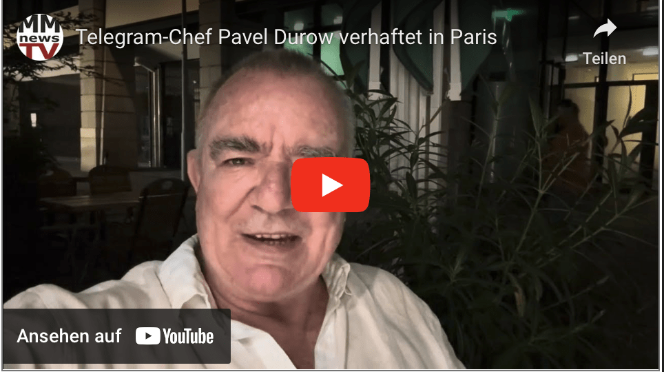 Telegram-Chef Pavel Durow verhaftet in Paris!