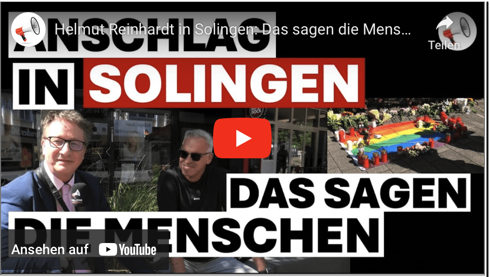 Helmut Reinhardt in Solingen: Das sagen die Menschen!