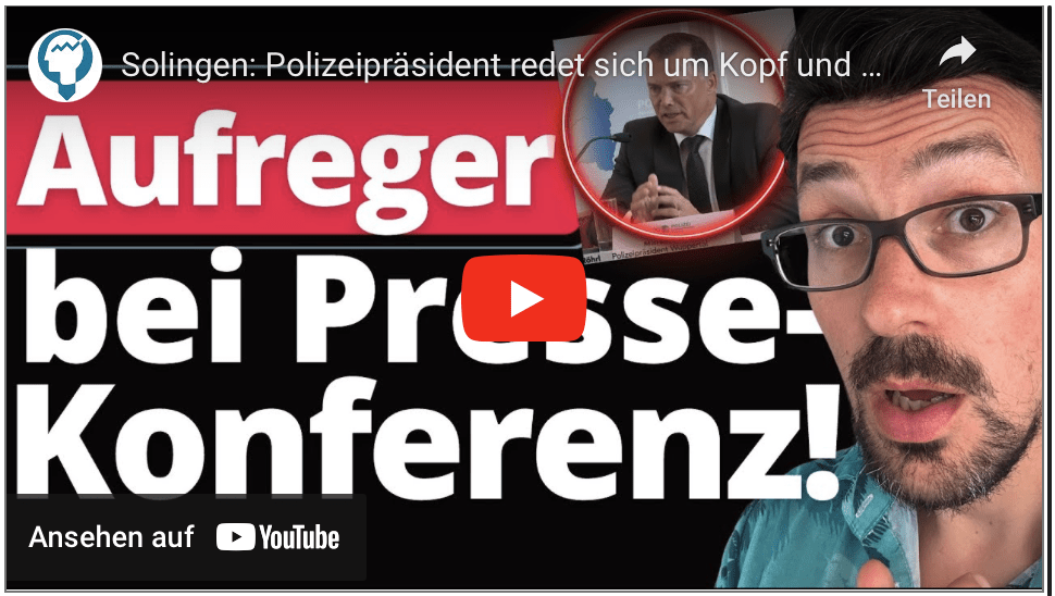 Solingen: Polizeipräsident redet sich um Kopf und Kragen!