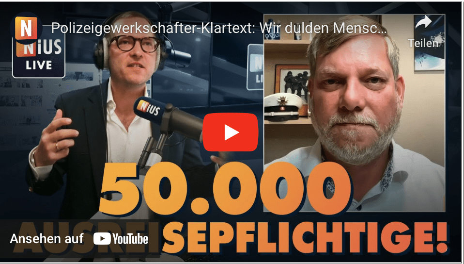 Polizeigewerkschafter-Klartext: Wir dulden Menschen, die längst abgeschoben sein müssten | NIUS Live
