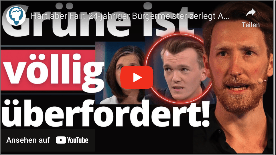Hart aber Fair: 24-jähriger Bürgermeister zerlegt Ampel-Politiker komplett!