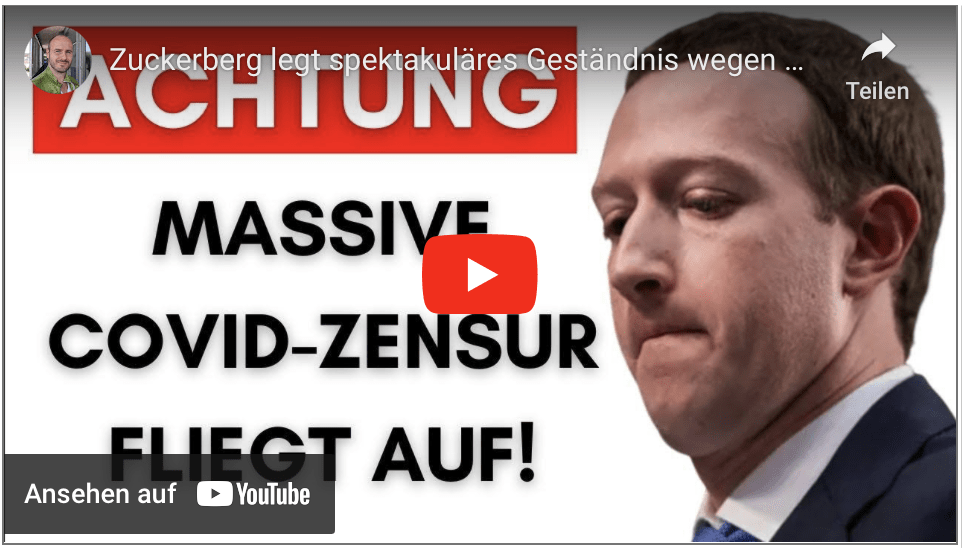Zuckerberg legt spektakuläres Geständnis wegen Facebook Zensur ab!