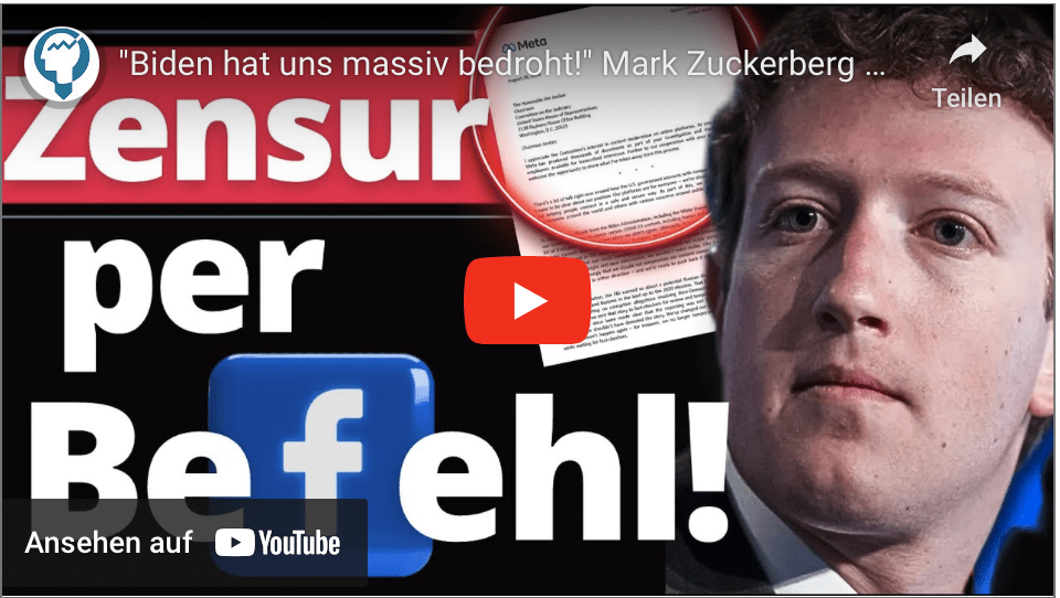 „Biden hat uns massiv bedroht!“ Mark Zuckerberg gibt ALLES ZU!