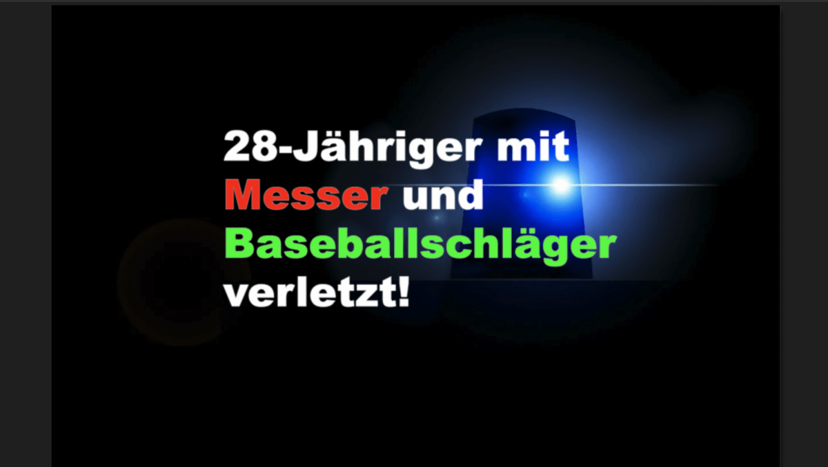 Köln: 28-Jähriger mit Messer und Baseballschläger verletzt!