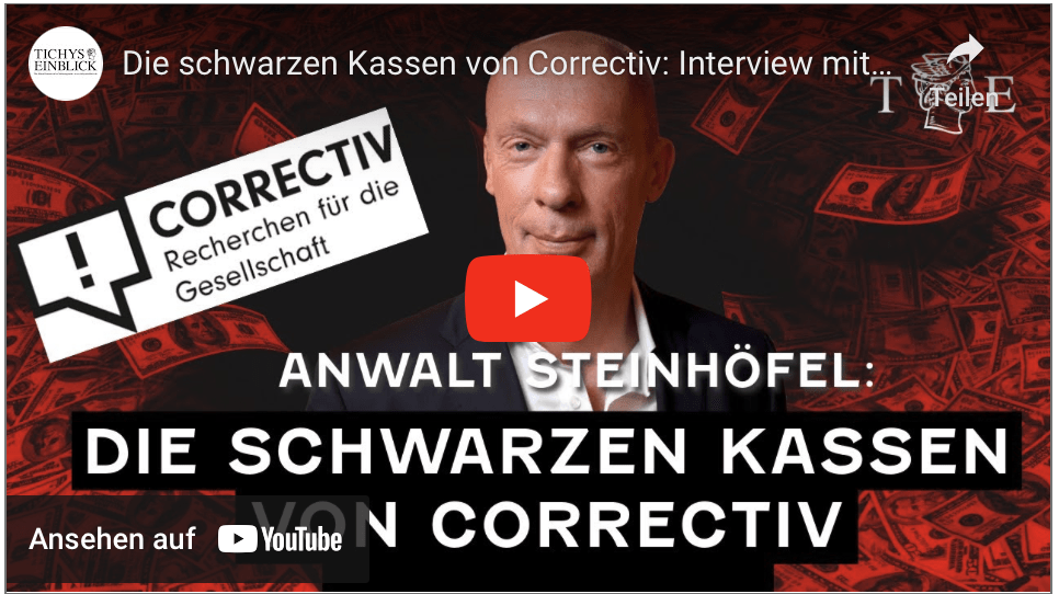 Die schwarzen Kassen von Correctiv: Interview mit Anwalt Joachim Steinhöfel!