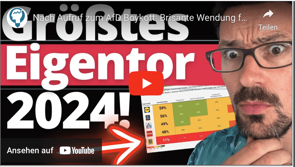 Nach Aufruf zum AfD Boykott: Brisante Wendung für Edeka!