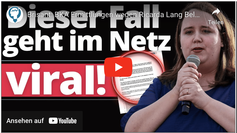 Brisant: BKA Ermittlungen wegen Ricarda Lang Beleidigung!