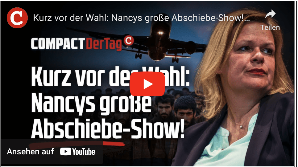 Kurz vor der Wahl: Nancys große Abschiebe-Show!
