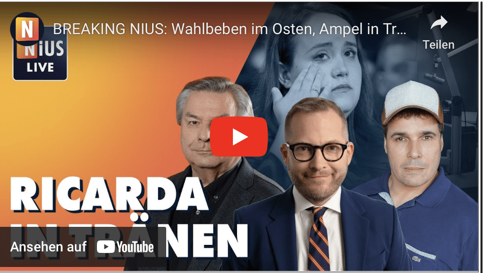 BREAKING NIUS: Wahlbeben im Osten, Ampel in Trümmern! | NIUS Live am 02. September 2024