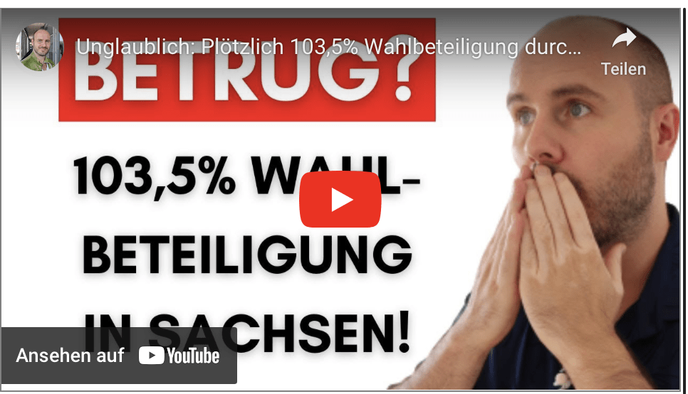 Unglaublich: Plötzlich 103,5% Wahlbeteiligung durch Briefwahl!