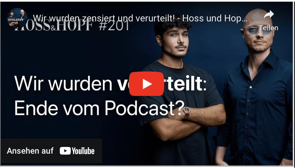 Wir wurden zensiert und verurteilt! – Hoss und Hopf #201