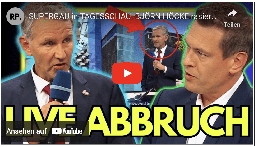 SUPERGAU in TAGESSCHAU: BJÖRN HÖCKE rasiert MODERATOR vor MILLIONEN Publikum!