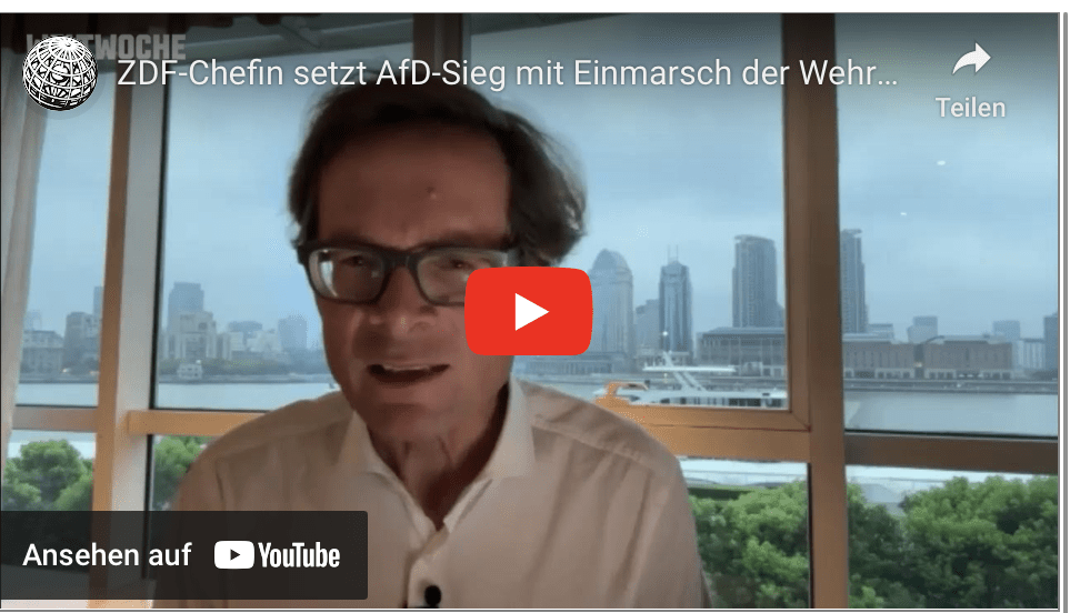 ZDF-Chefin setzt AfD-Sieg mit Einmarsch der Wehrmacht in Polen gleich – Weltwoche Daily DE