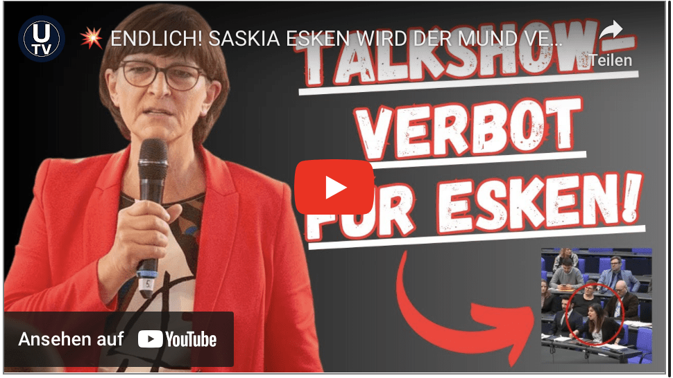 ENDLICH! SASKIA ESKEN WIRD DER MUND VERBOTEN!